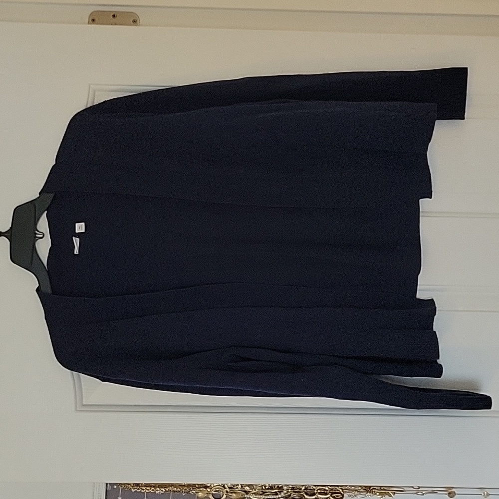 Navy Blue Open Cardigan